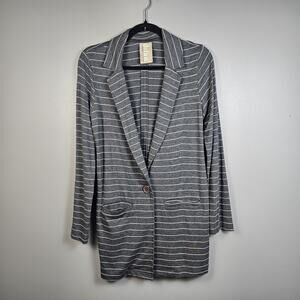 Dolan Gray Striped Long Sleeve Single Button Cardigan Blazer Women's‎ Size Small